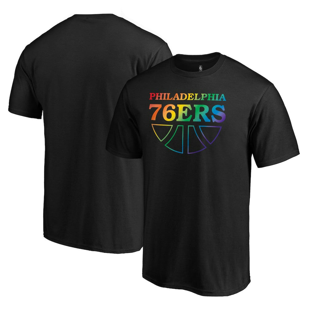 Philadelphia 76ers Team Pride Wordmark T-Shirt Black