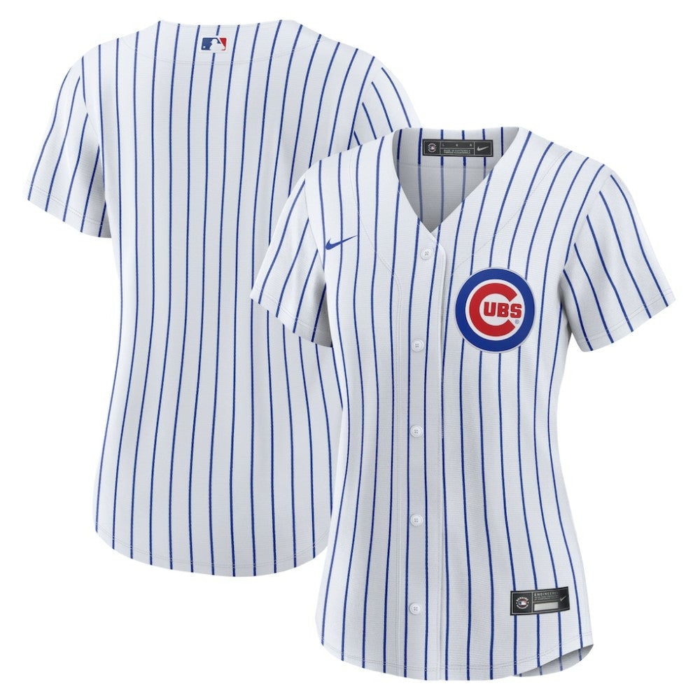 Chicago Cubs Nike Women's Home Replica Team Jersey - White - Nike Discount