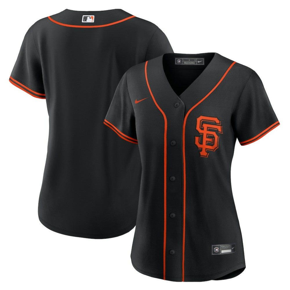 San Francisco Giants Nike Women's Alternate Replica Team Jersey - Black - Nike Online
