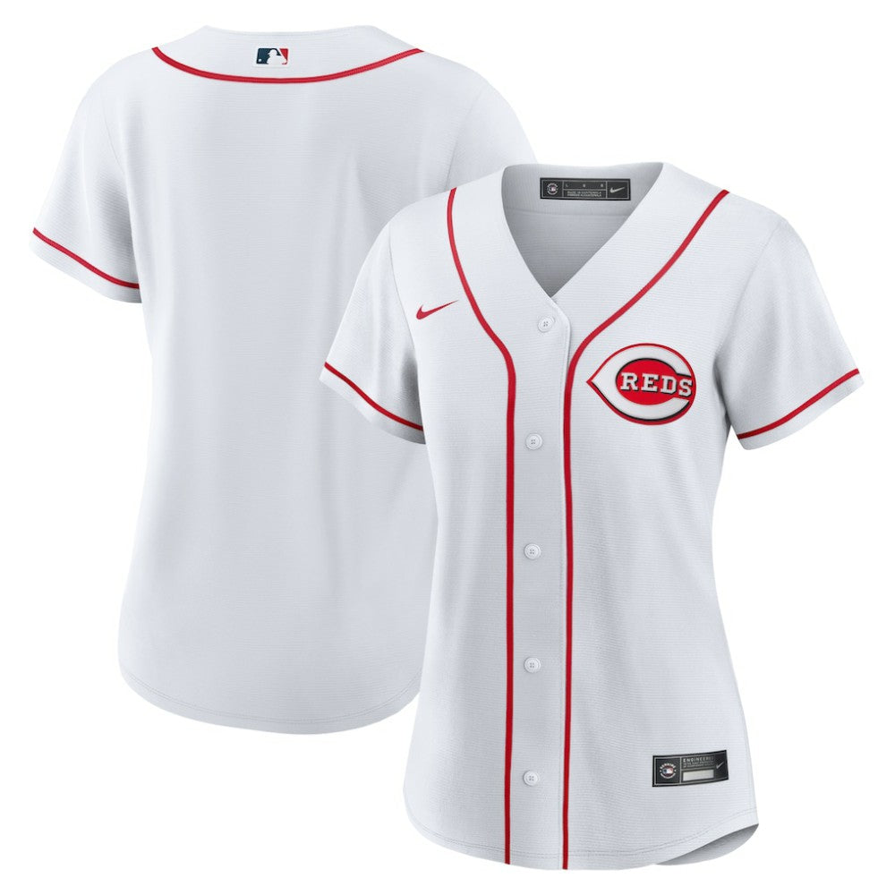 Cincinnati Reds Nike Women's Home Replica Team Jersey - White - Nike Discount