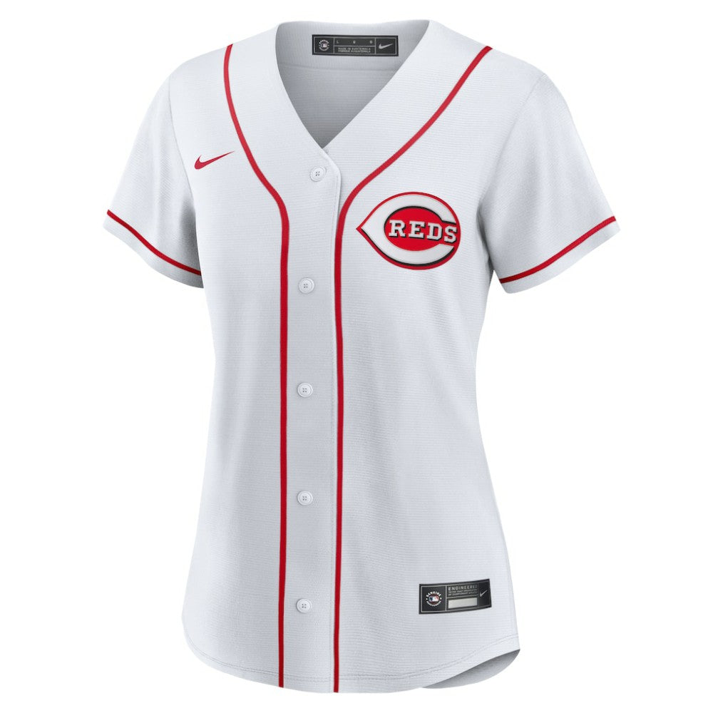 Cincinnati Reds Nike Women's Home Replica Team Jersey - White - Nike Discount