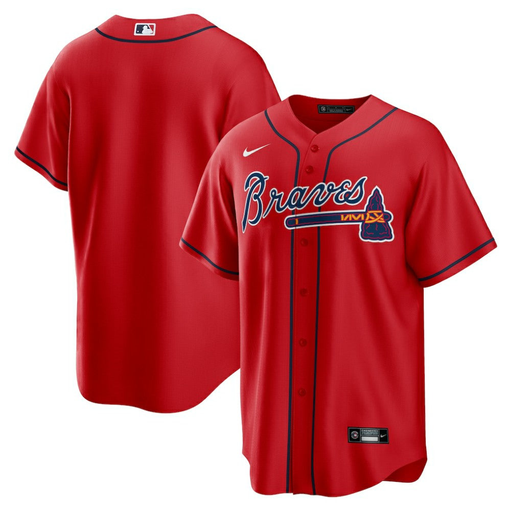 Atlanta Braves Nike Alternate Replica Team Jersey - Red - Nike on Sale