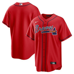 Atlanta Braves Nike Alternate Replica Team Jersey - Red - Nike on Sale