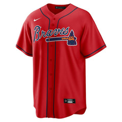 Atlanta Braves Nike Alternate Replica Team Jersey - Red - Nike on Sale