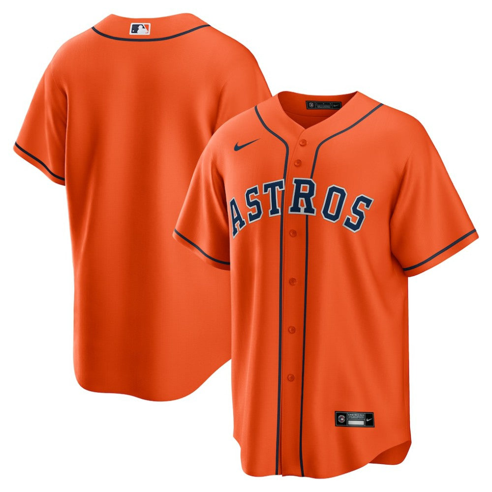 Houston Astros Nike Alternate Replica Team Jersey - Orange - Nike on Sale