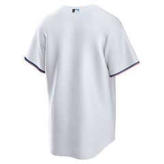 Miami Marlins Nike Home Replica Team Jersey - White - Nike Sale