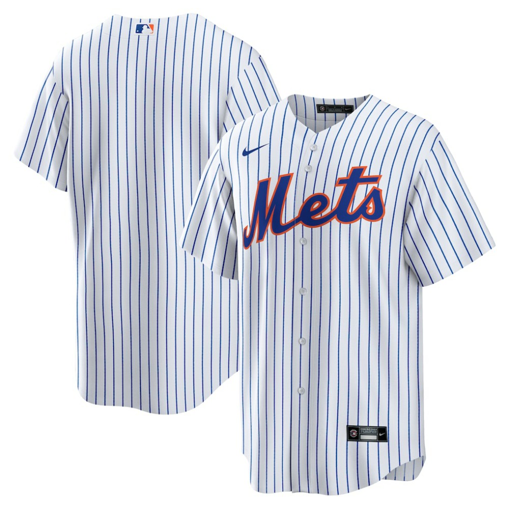 New York Mets Nike Home Replica Team Jersey - White - Nike Sale