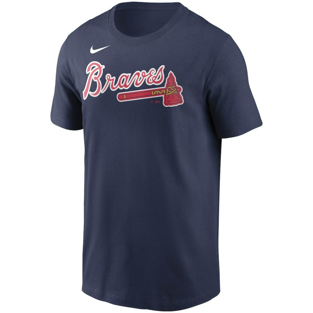 Ozzie Albies Atlanta Braves Nike Fuse Name & Number T-Shirt - Navy - Nike Discount