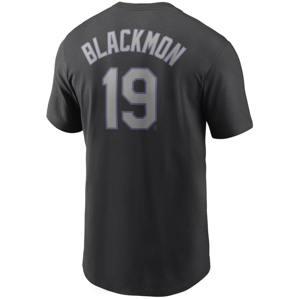 Charlie Blackmon Colorado Rockies Nike Name & Number T-Shirt - Black - Nike Lifestyle