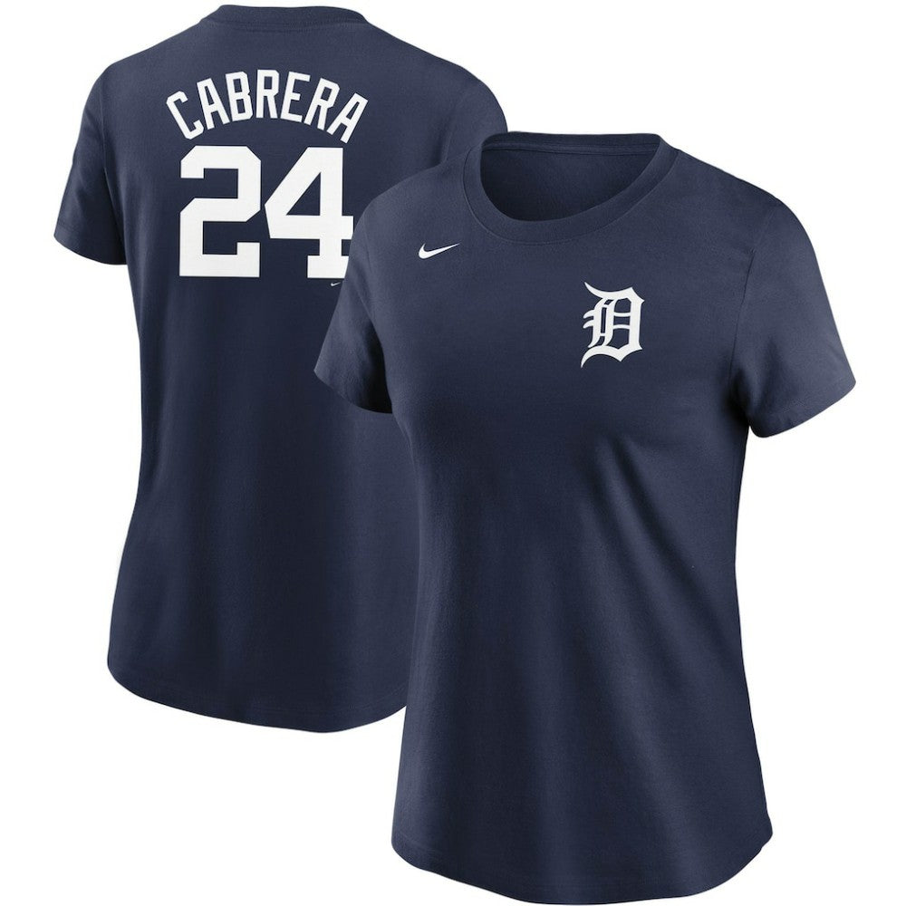 Miguel Cabrera Detroit Tigers Nike Women's Name & Number T-Shirt - Navy - Nike Lifestyle