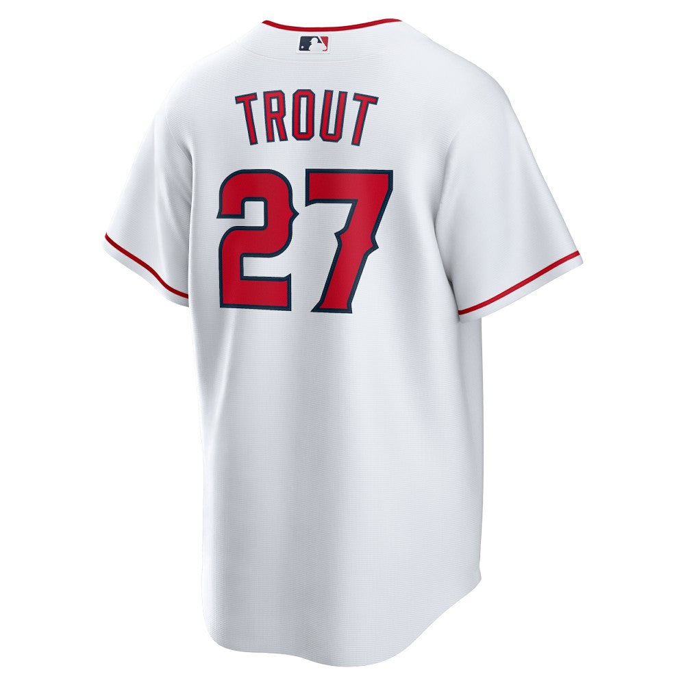 Mike Trout Los Angeles Angels Nike Home Replica Player Name Jersey - White - Nike on Sale