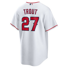 Mike Trout Los Angeles Angels Nike Home Replica Player Name Jersey - White - Nike on Sale