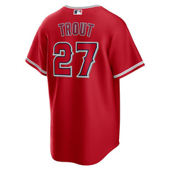 Mike Trout Los Angeles Angels Nike Alternate Replica Player Name Jersey - Red - Nike Lifestyle