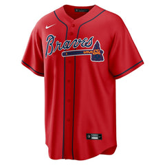 Ozzie Albies Atlanta Braves Nike Alternate 2 Replica Jersey - Red - Nike Lifestyle