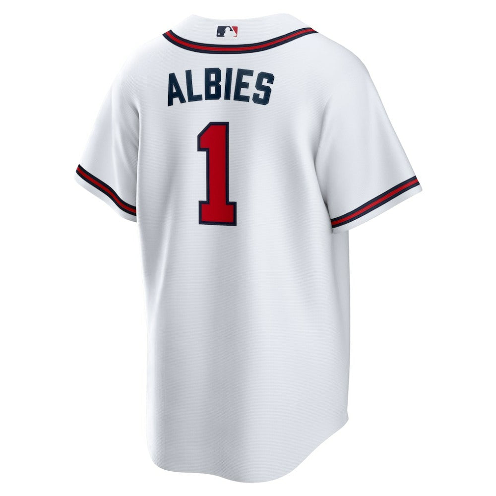 Ozzie Albies Atlanta Braves Nike Home Replica Player Name Jersey - White - Nike Sale