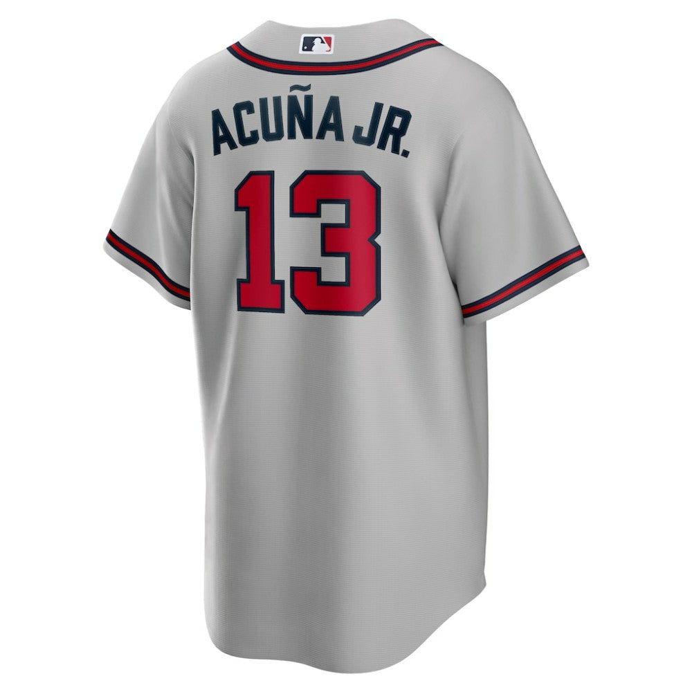 Ronald Acuna Jr. Atlanta Braves Nike Road Replica Player Name Jersey - Gray - Nike on Sale