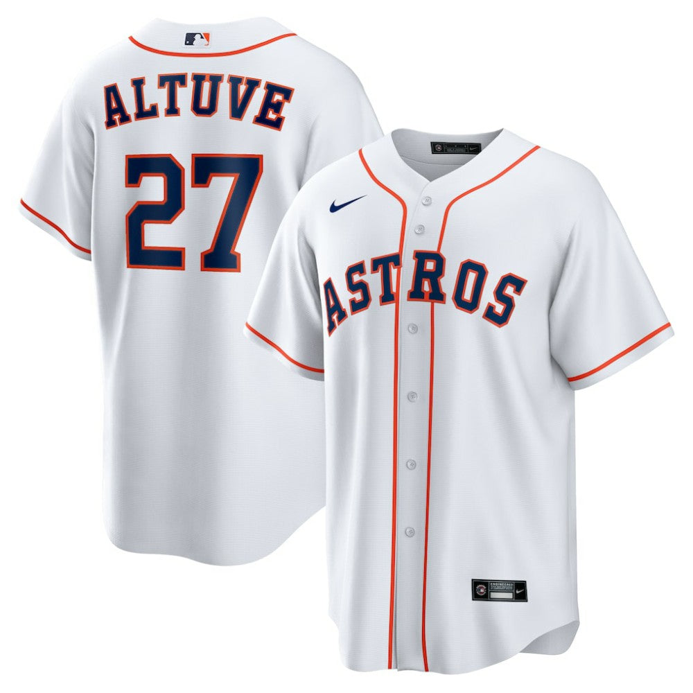 Jose Altuve Houston Astros Nike Home Replica Player Name Jersey - White - Nike on Sale
