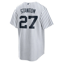 Giancarlo Stanton New York Yankees Nike Home Replica Player Name Jersey - White - Nike Lifestyle