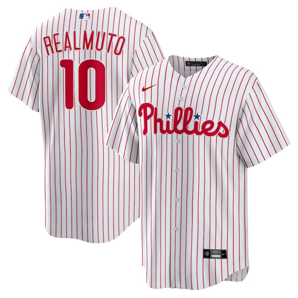 JT Realmuto Philadelphia Phillies Nike Home Replica Player Name Jersey - White - Nike on Sale
