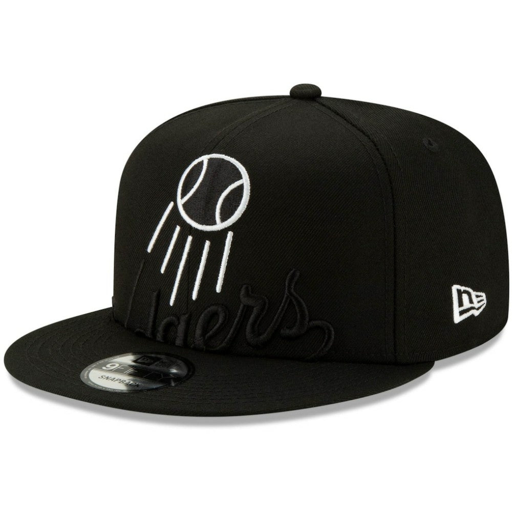 Los Angeles Dodgers New Era Monochrome Logo Elements 9FIFTY Adjustable Snapback Hat - Black - New Era Sale