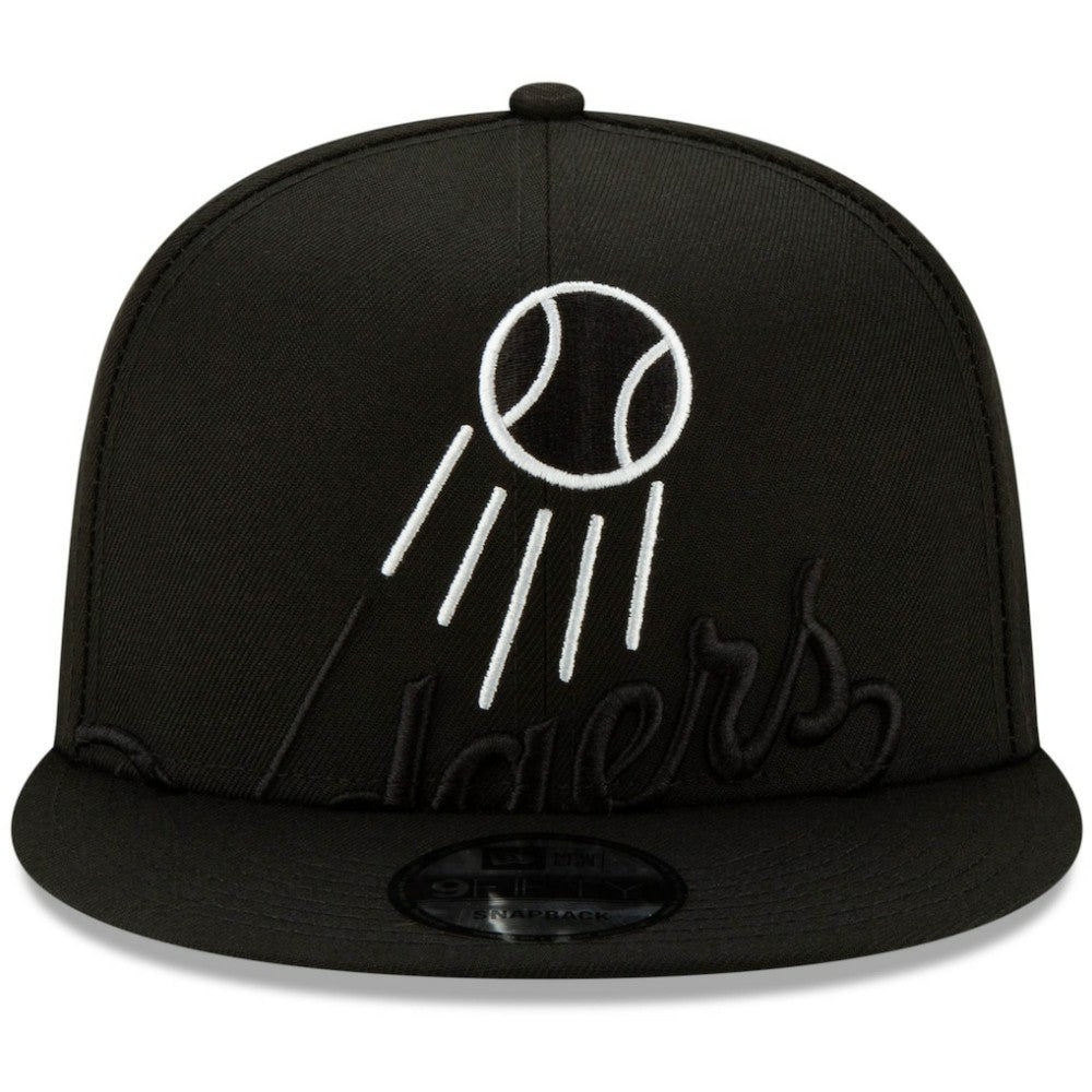 Los Angeles Dodgers New Era Monochrome Logo Elements 9FIFTY Adjustable Snapback Hat - Black - New Era Sale