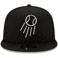 Los Angeles Dodgers New Era Monochrome Logo Elements 9FIFTY Adjustable Snapback Hat - Black - New Era Sale