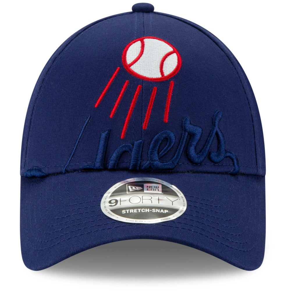 Los Angeles Dodgers New Era Logo Elements Stretch Snapback 9FORTY Adjustable Hat - Royal - New Era on Sale