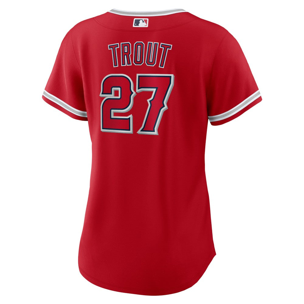 Mike Trout Los Angeles Angels Nike Women's Alternate Replica Player Jersey - Red - Nike Sale
