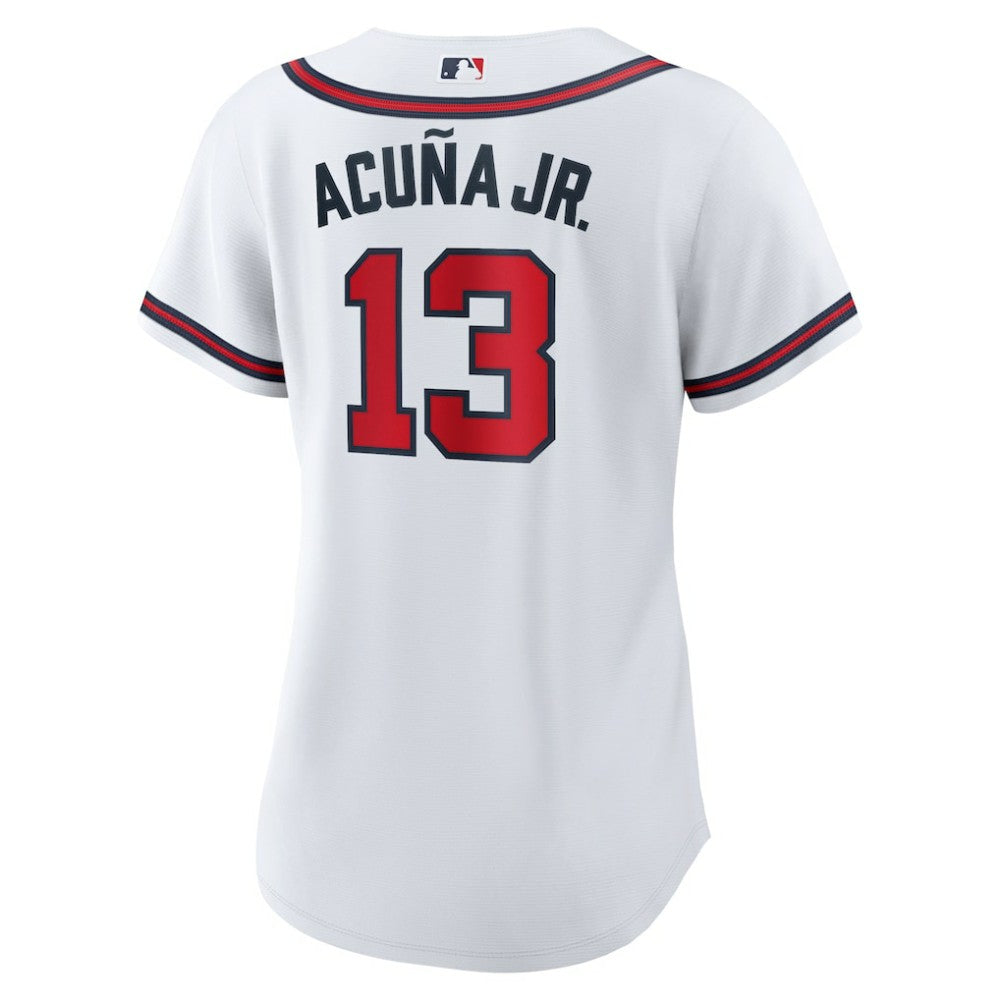 Ronald Acuna Jr. Atlanta Braves Nike Women's Home Replica Player Jersey - White - Nike Discount