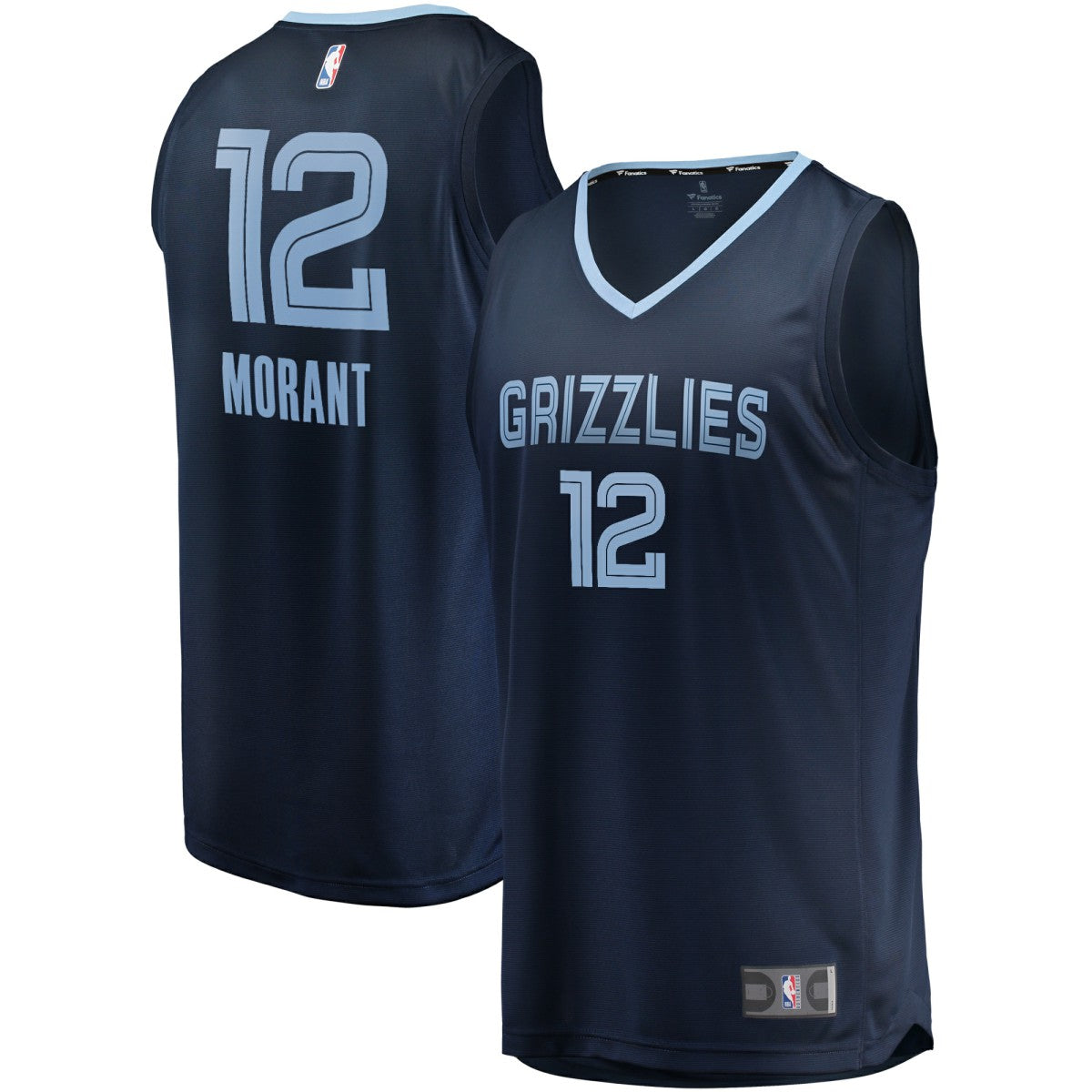 Ja Morant Memphis Grizzlies Replica Fast Break Jersey Navy Icon Edition | Fanatics Lifestyle