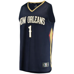 Zion Williamson New Orleans Pelicans Replica Fast Break Jersey Navy Icon Edition | Fanatics for sale
