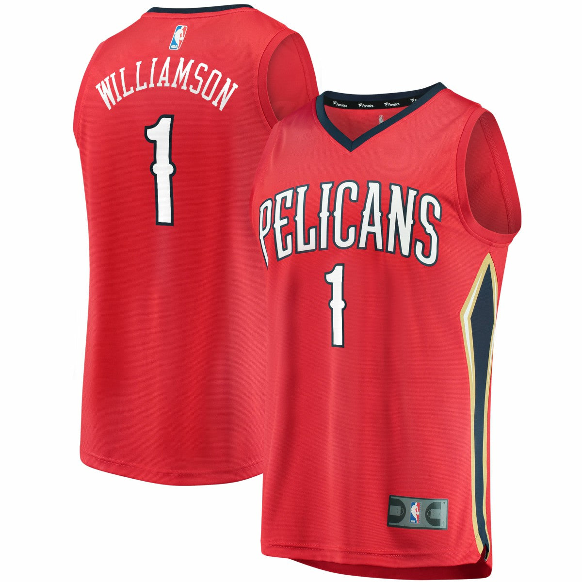 Zion Williamson New Orleans Pelicans Replica Fast Break Jersey Red Statement Edition | Fanatics for sale