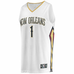 Zion Williamson New Orleans Pelicans Replica Fast Break Jersey White Association Edition | Fanatics