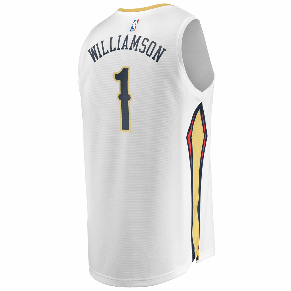 Zion Williamson New Orleans Pelicans Replica Fast Break Jersey White Association Edition | Fanatics