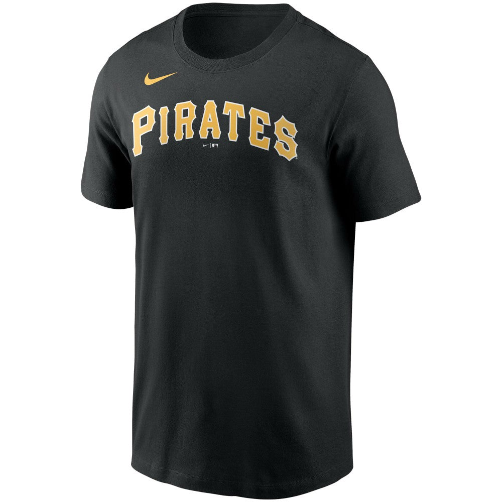 Pittsburgh Pirates Nike Team Wordmark T-Shirt - Black - Nike on Sale
