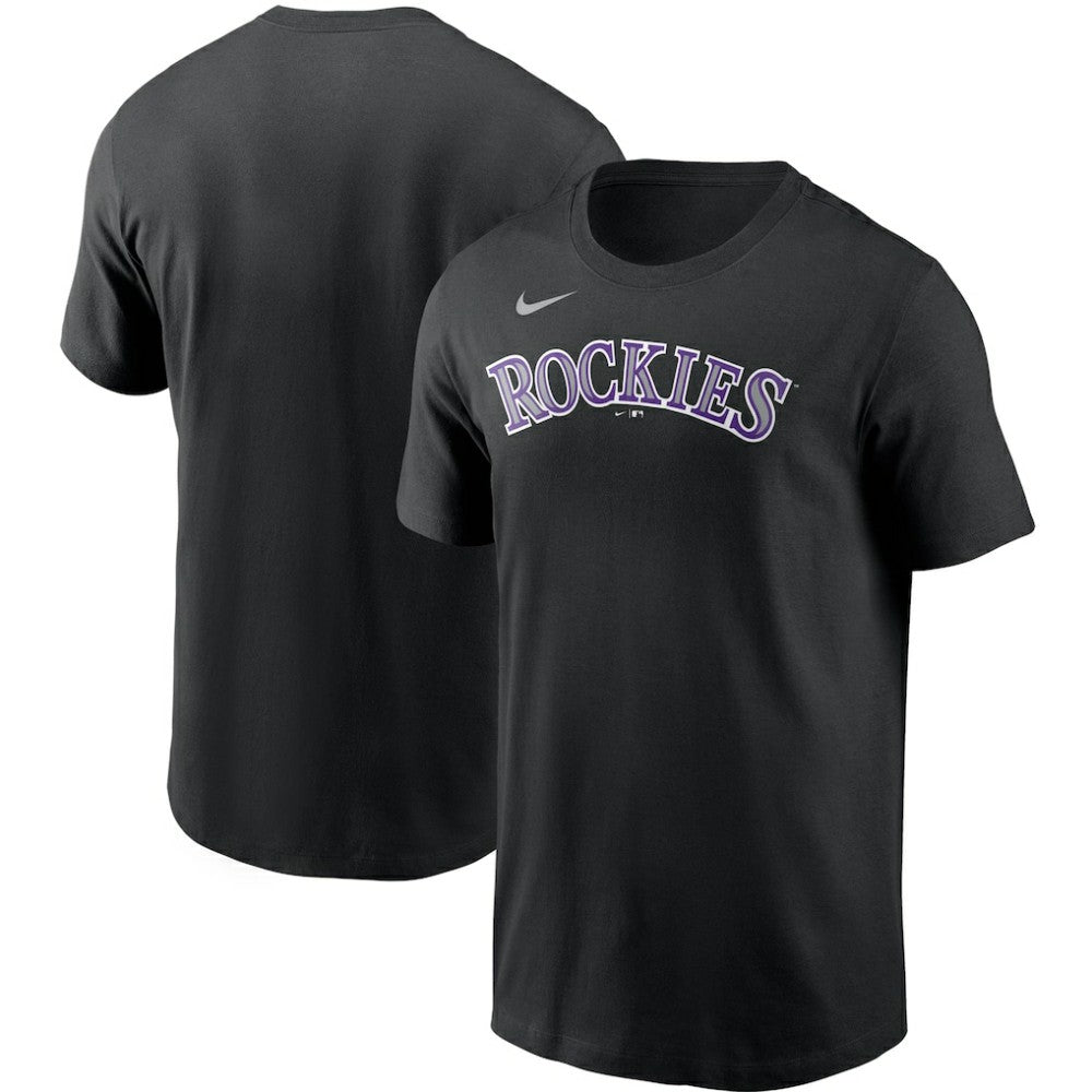 Colorado Rockies Nike Team Wordmark T-Shirt - Black - Nike Sale