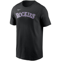 Colorado Rockies Nike Team Wordmark T-Shirt - Black - Nike Sale