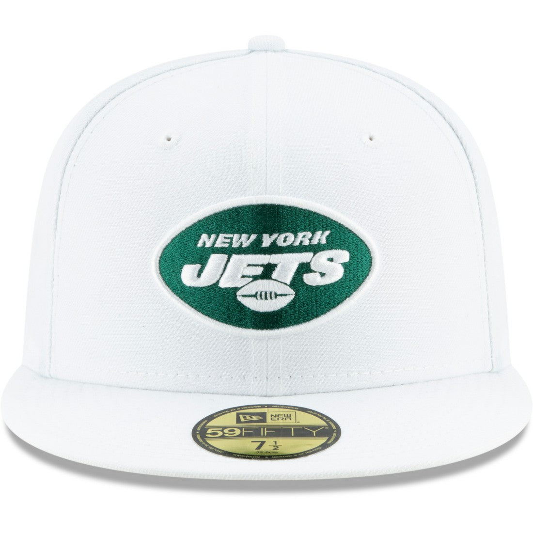 New York Jets New Era Omaha 59FIFTY Fitted Hat White