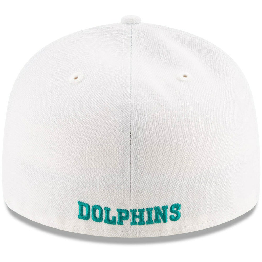 Miami Dolphins New Era Omaha Low Profile 59FIFTY Fitted Hat White