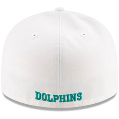 Miami Dolphins New Era Omaha Low Profile 59FIFTY Fitted Hat White
