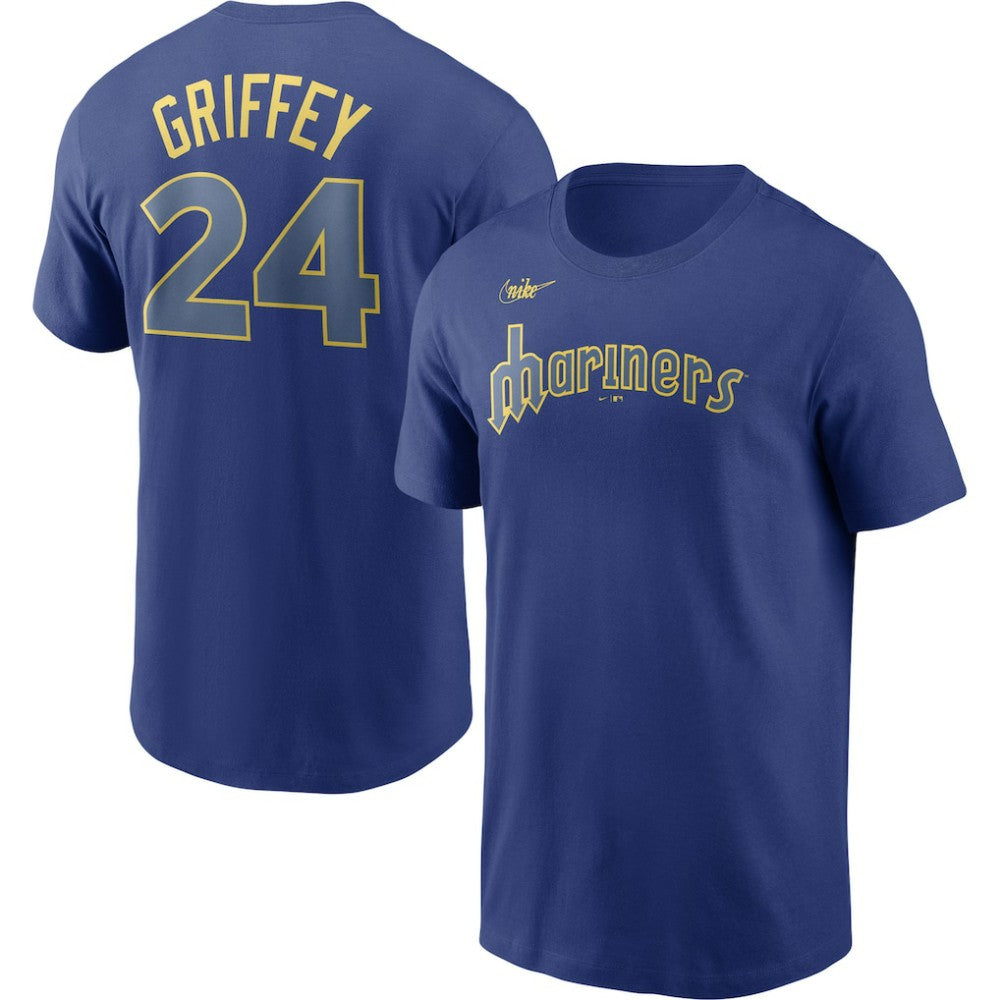 Ken Griffey Jr. Seattle Mariners Nike Cooperstown Collection Name & Number T-Shirt - Royal - Nike Discount