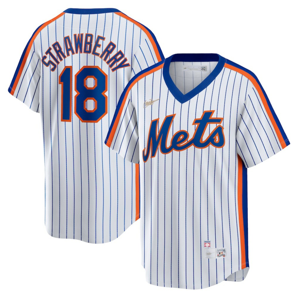 Darryl Strawberry New York Mets Nike Home Cooperstown Collection Player Jersey - White - Nike Online