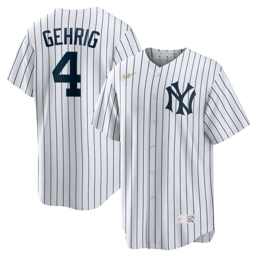 Lou Gehrig New York Yankees Nike Home Cooperstown Collection Player Jersey - White - Nike on Sale