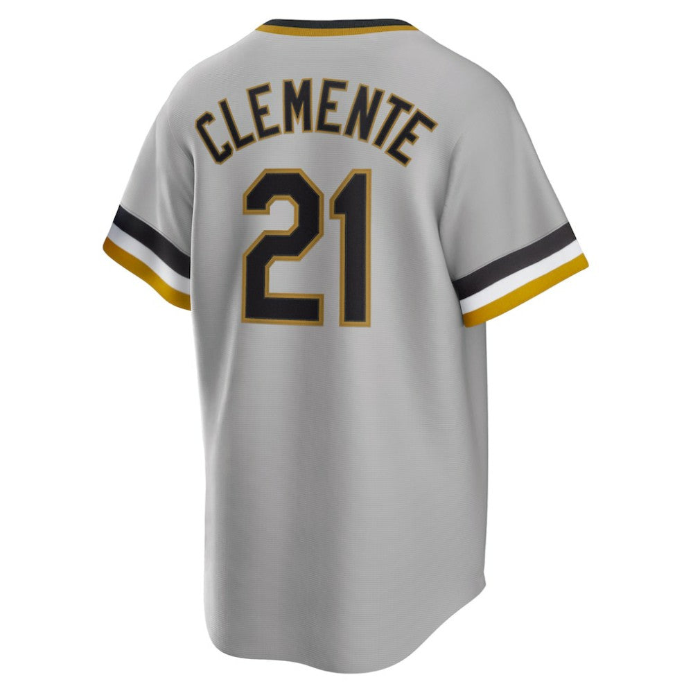 Roberto Clemente Pittsburgh Pirates Nike Road Cooperstown Collection Player Jersey - Gray - Nike Discount