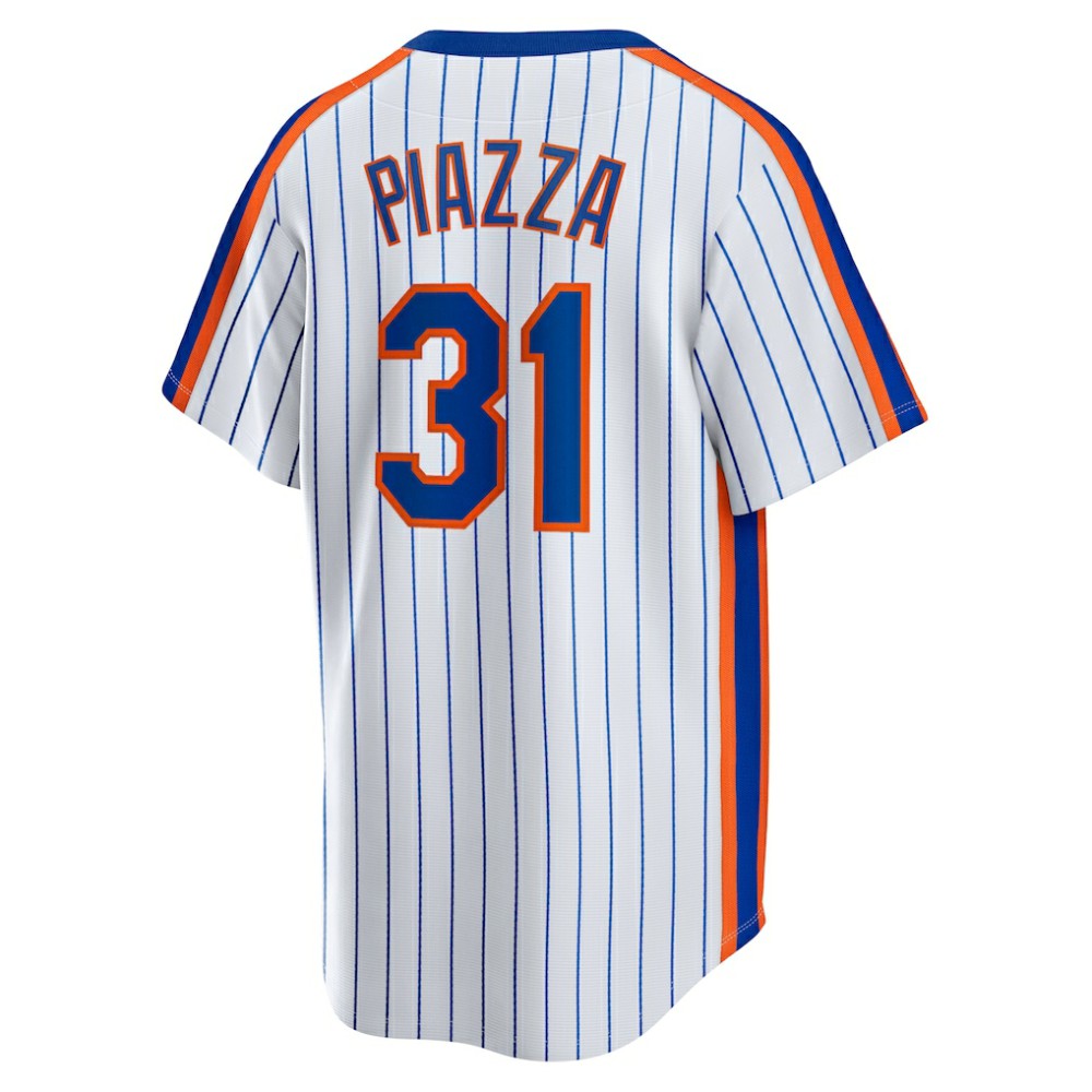 Mike Piazza New York Mets Nike Home Cooperstown Collection Player Jersey - White - Nike Discount