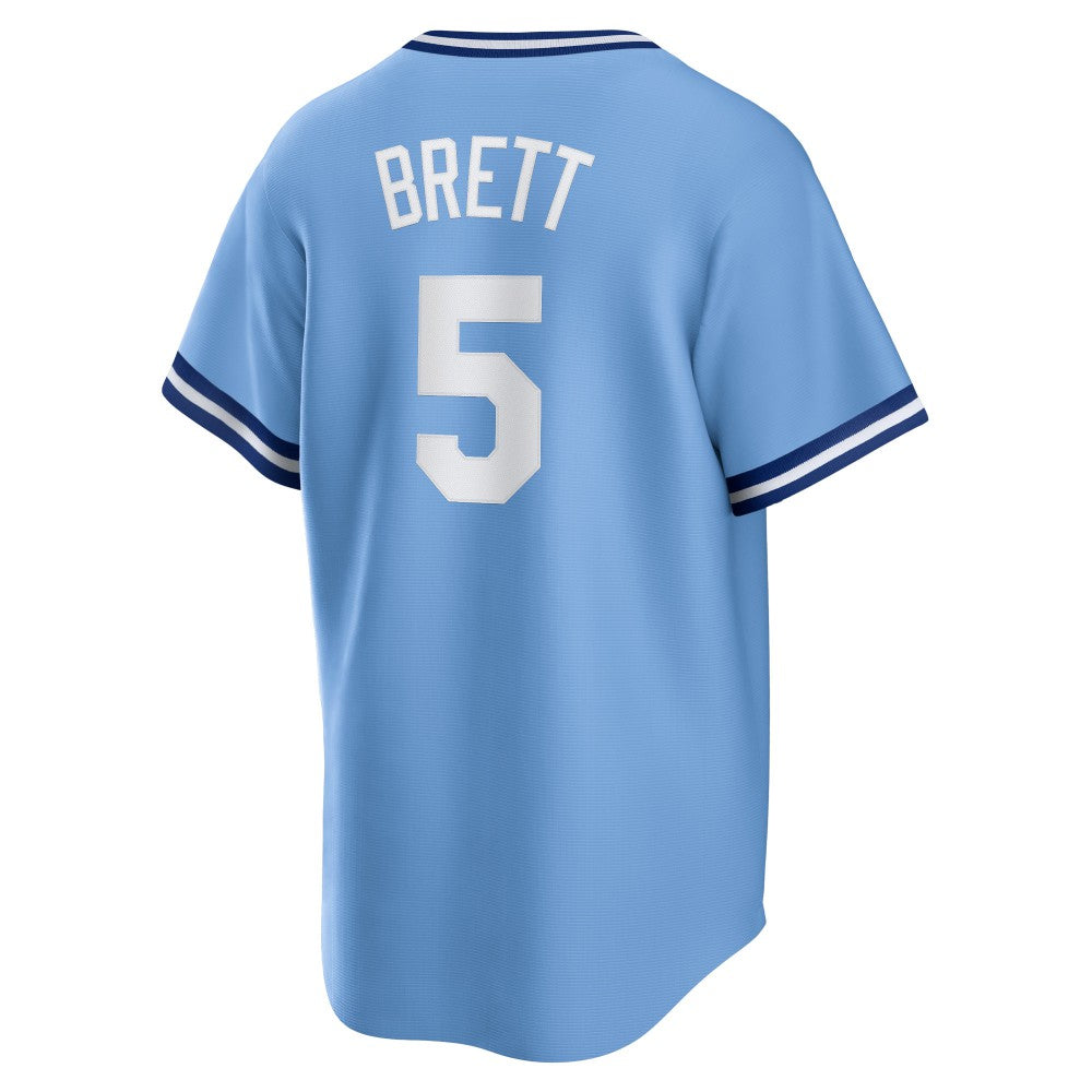 George Brett Kansas City Royals Nike Road Cooperstown Collection Player Jersey - Light Blue - Nike Discount