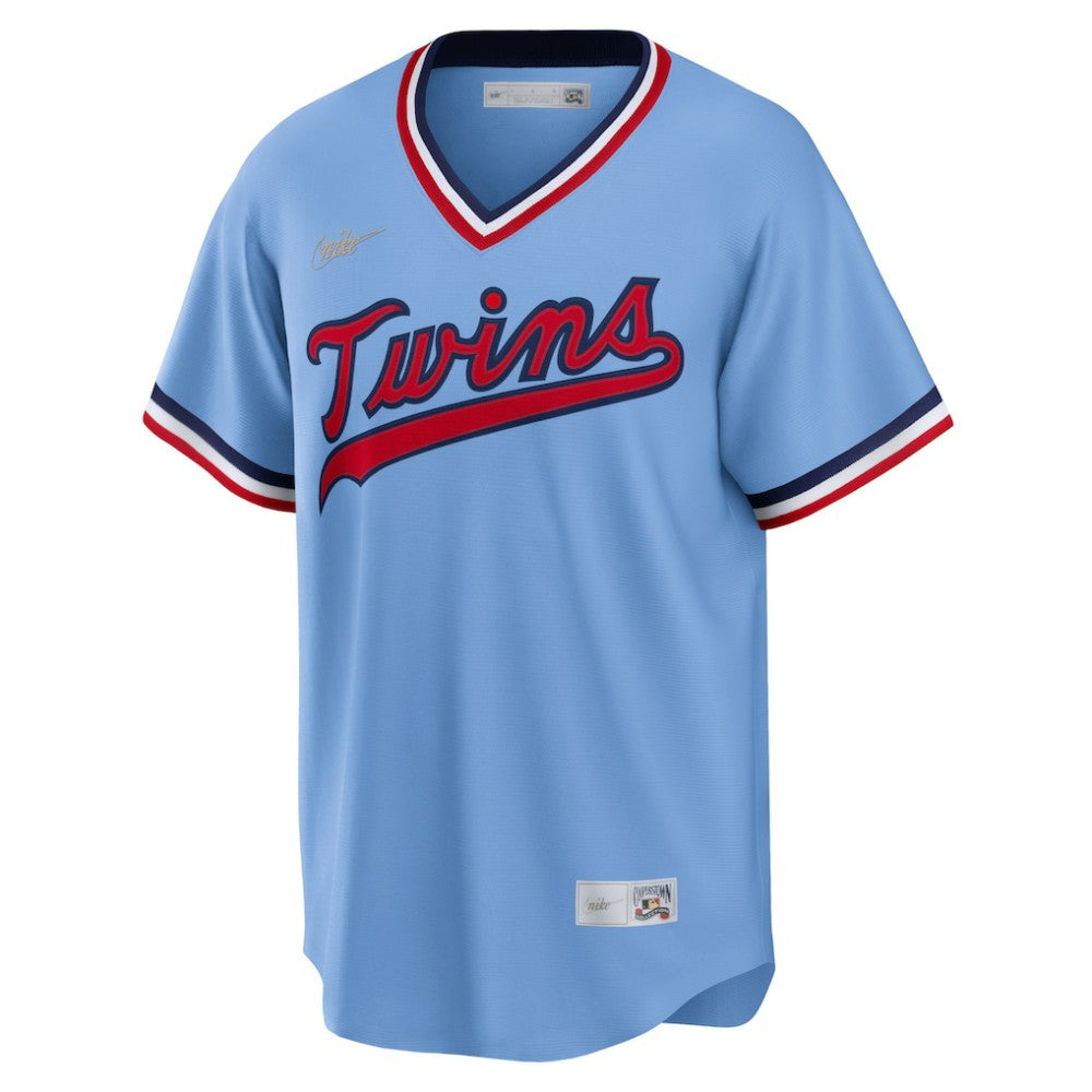 Minnesota Twins Nike Road Cooperstown Collection Team Jersey - Light Blue - Nike Lifestyle