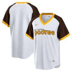 San Diego Padres Nike Home Cooperstown Collection Team Jersey - White - Nike Lifestyle