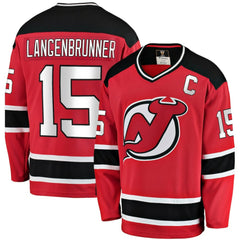 Jamie Langenbrunner New Jersey Devils Fanatics Premier Breakaway Retired Player Jersey - Red - NHL 3600720