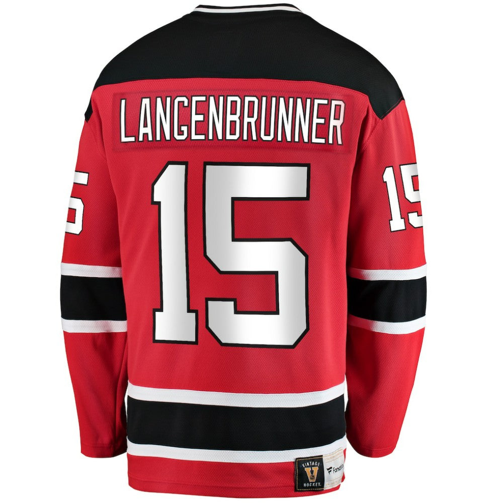 Jamie Langenbrunner New Jersey Devils Fanatics Premier Breakaway Retired Player Jersey - Red - NHL 3600720